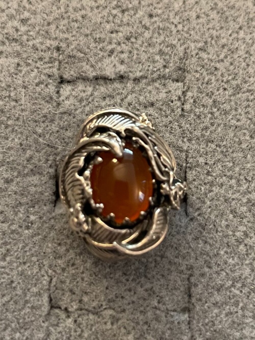 Vintage Sterling Silver Ring Sz 6 Handmade Gemstone Bob Stringer Y2K $250